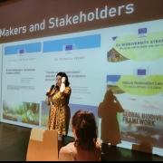 Anna Addamo from MPA Europe project presenting a workshop on Marine connectivity, marine policy, and stakeholder engagement.