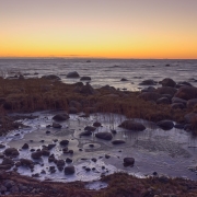 the rocky coast of gulf of Finland of baltic sea, a marine protected area